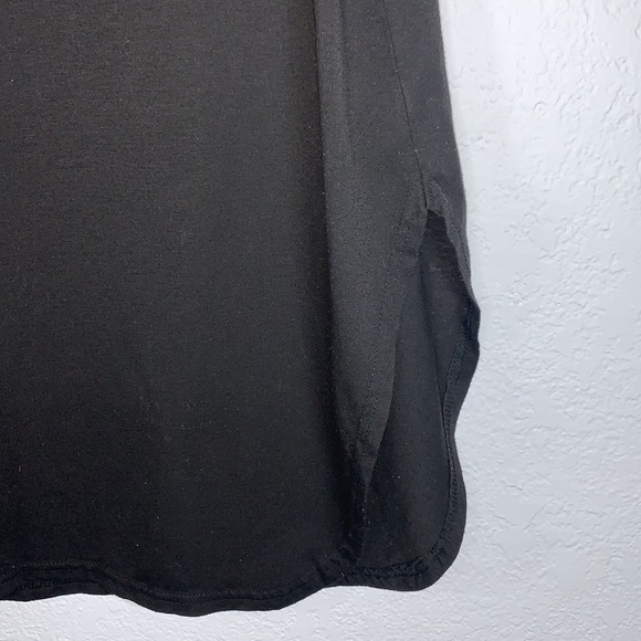 SHEIN Black Dolphin Hem Basic Short Sleeve T Shirt size 1XL - Picture 5 of 10